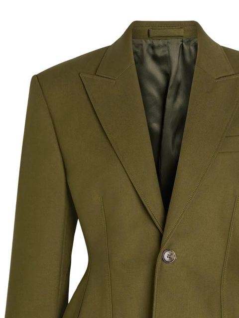 WARDROBE.NYC notched-lapels blazer - Green - zdjęcie produktu nr 2