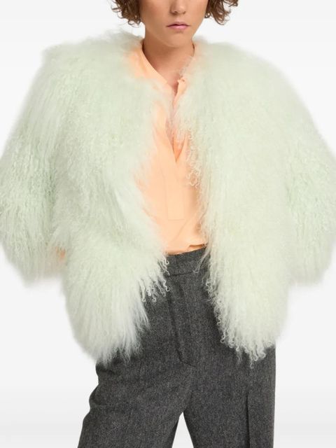 Yves Salomon shearling jacket - Green - zdjęcie produktu nr 2