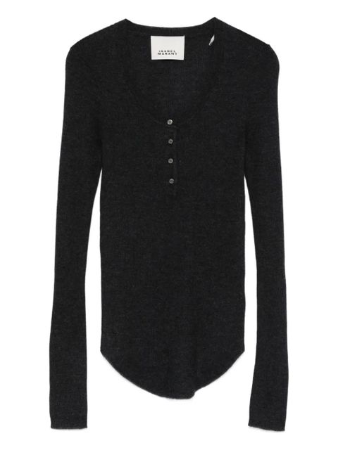 ISABEL MARANT Idite button-front top - Grey - zdjęcie produktu nr 1