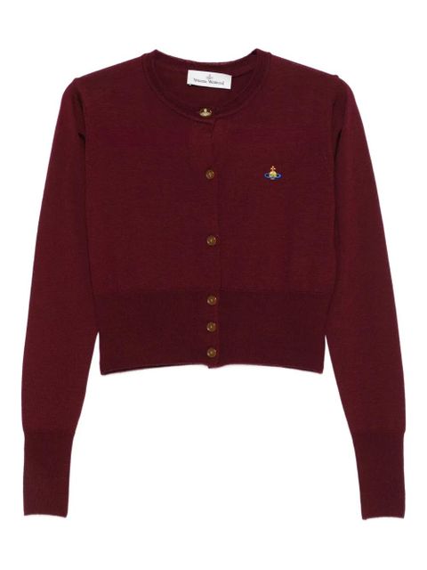 Vivienne Westwood Bea orb-embellished button cardigan - Red - zdjęcie produktu nr 1