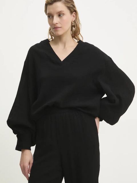 Answear.LAB komplet bawełniany damski kolor czarny