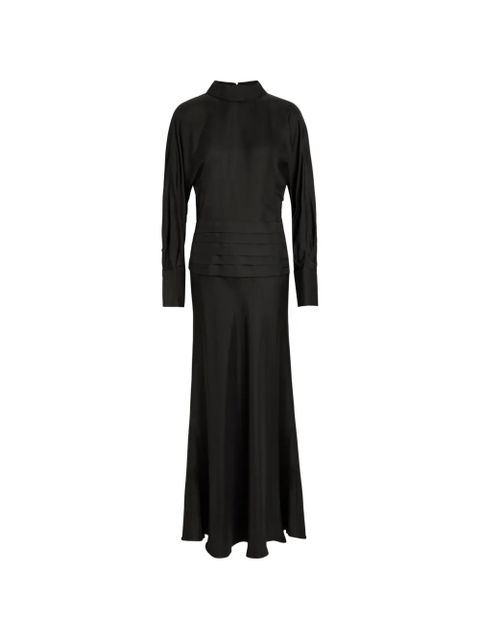 Róhe pleat long-sleeve dress - Black - zdjęcie produktu nr 1