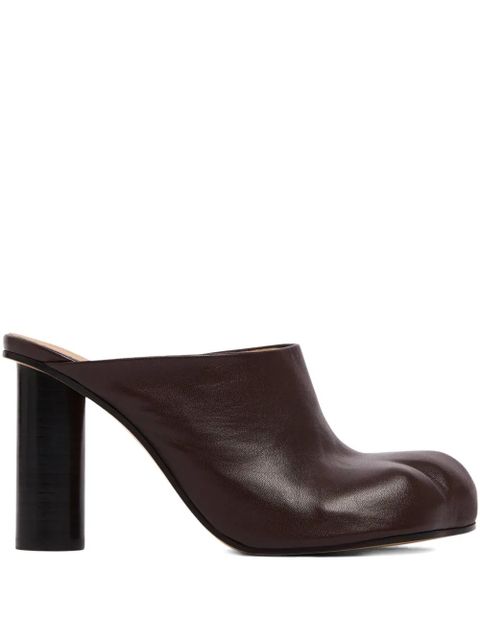JW Anderson leather heeled mules - Brown - zdjęcie produktu nr 1