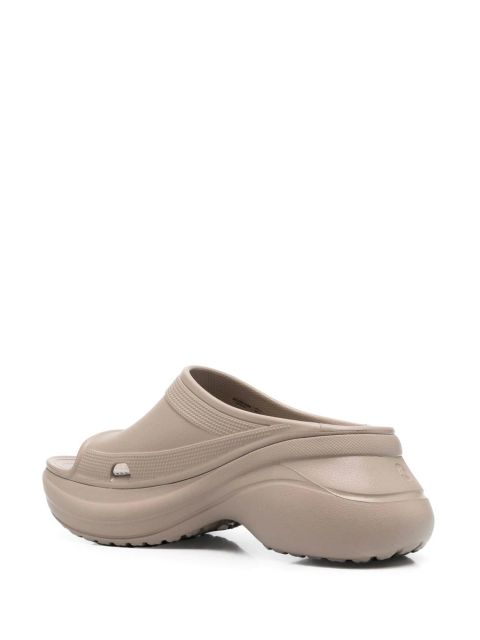 Balenciaga x Crocs™ platform pool slides - Neutrals