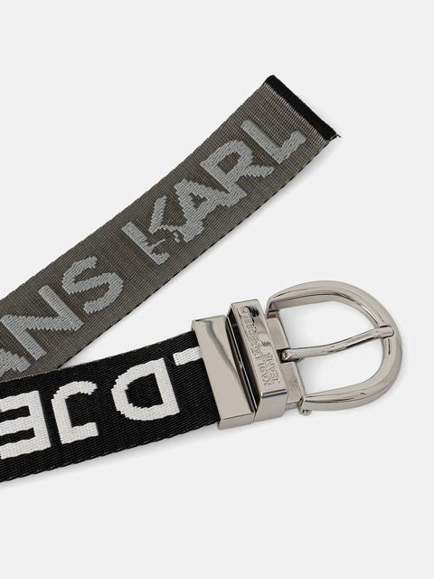 Karl Lagerfeld Jeans pasek damski kolor czarny A3W33142 - zdjęcie produktu nr 2