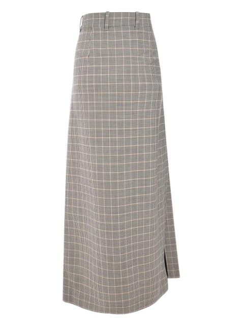 Rabanne checked midi skirt - Neutrals - zdjęcie produktu nr 2