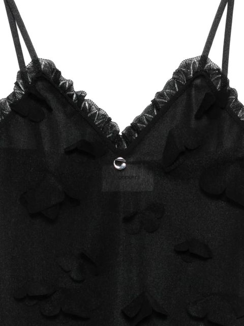 Coperni butterflies-appliqué top - Black - zdjęcie produktu nr 2