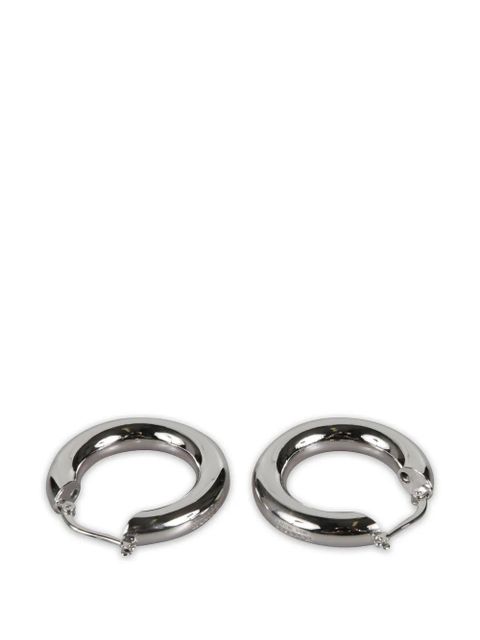 Jil Sander round-hoop earrings - Silver - zdjęcie produktu nr 2
