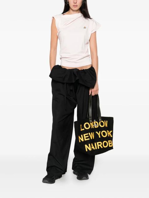 Vivienne Westwood small city-print tote bag - Black