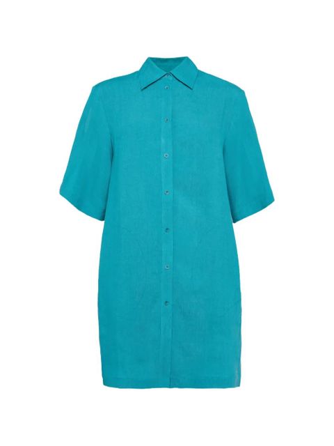 ERES belted shirt dress - Blue