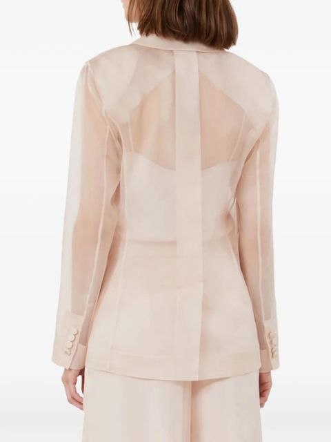 Max Mara Slogan silk-organza blazer - Neutrals - zdjęcie produktu nr 2