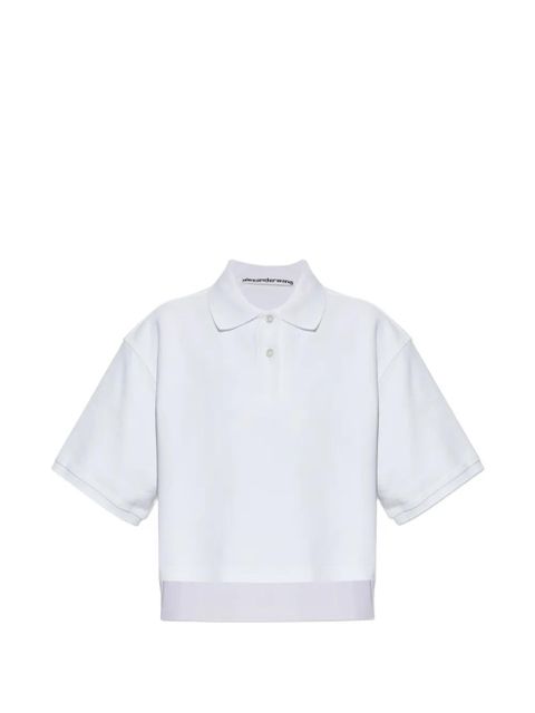 Alexander Wang asymmetric-hem polo shirt - White - zdjęcie produktu nr 1