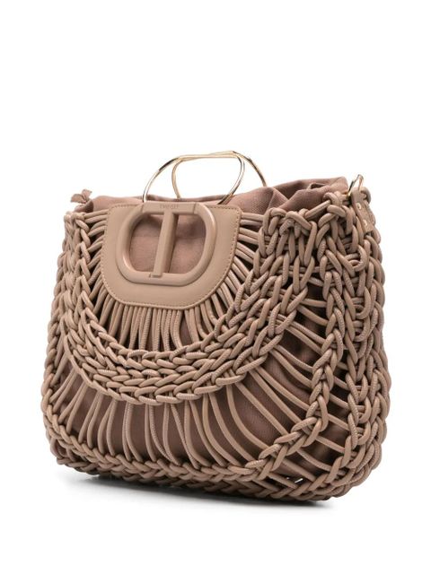 TWINSET braided tote bag - Neutrals - zdjęcie produktu nr 2