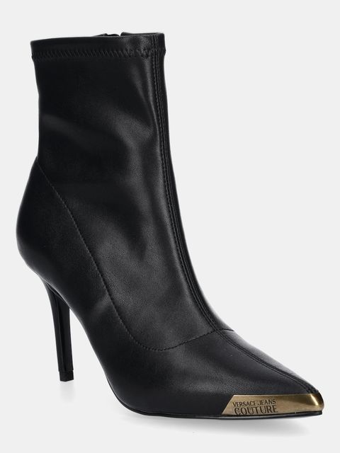 Versace Jeans Couture botki kolor czarny na szpilce 79VA3S51 ZS901 899 - zdjęcie produktu nr 1