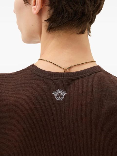 Versace ribbed T-shirt - Brown