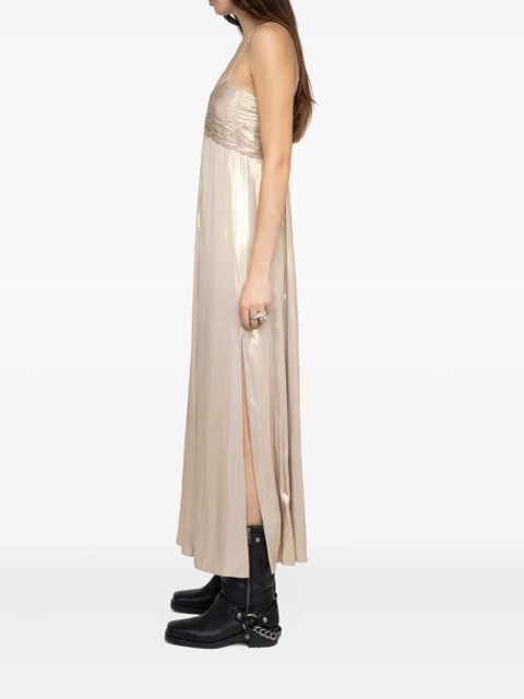 Zadig&Voltaire ruched satin dress - Neutrals