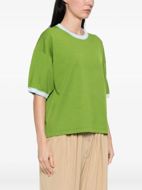 Essentiel Antwerp contrasting-trims T-shirt - Green
