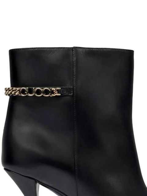 Gucci chain heeled boots - Black - zdjęcie produktu nr 2