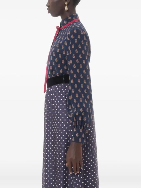 Valentino Garavani Voyage Imaginaire-print shirt - Blue