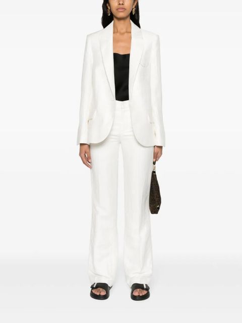 Zadig&Voltaire Vow single-breasted crinkled blazer - White
