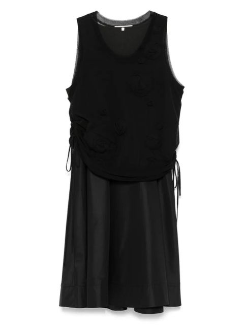 3.1 Phillip Lim floral-appliqué midi dress - Black - zdjęcie produktu nr 1