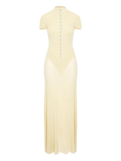 MANURÍ mock-neck maxi dress - Neutrals - zdjęcie produktu nr 1