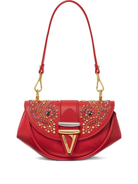 Versace Virtus crystal-embellished shoulder bag - Red - zdjęcie produktu nr 1