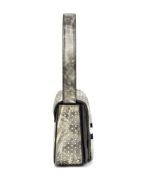 Diesel 1DR crystal-embellished shoulder bag - Green - zdjęcie produktu nr 2