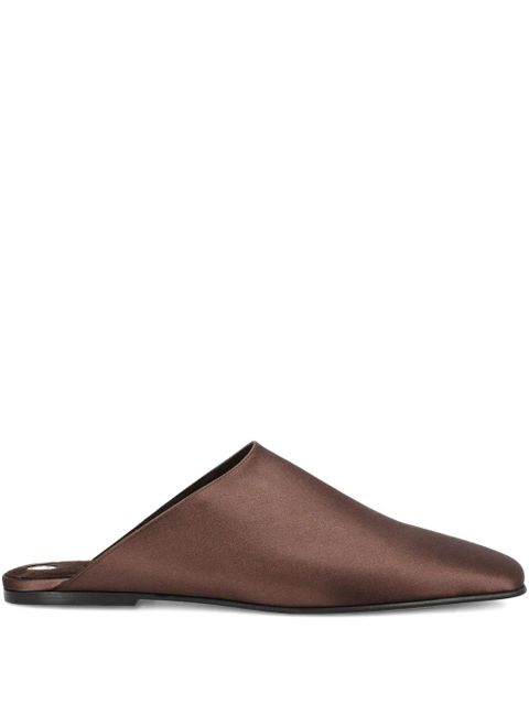 Loro Piana satin mules - Brown - zdjęcie produktu nr 1