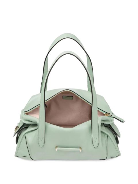 Jimmy Choo Bar Filo logo-detail tote bag - Green