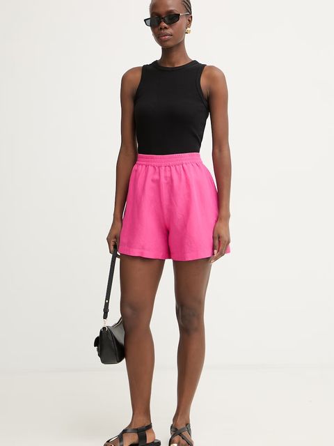 BOSS Orange szorty damskie z lnem C Tallan - zdjęcie produktu nr 1