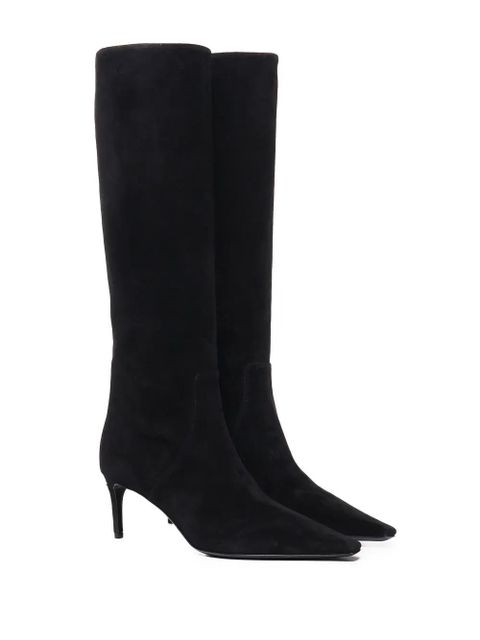 Dolce & Gabbana 70mm suede knee-high boots - Black - zdjęcie produktu nr 2