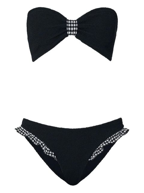Hunza G ruffled gingham bikini - Black - zdjęcie produktu nr 1