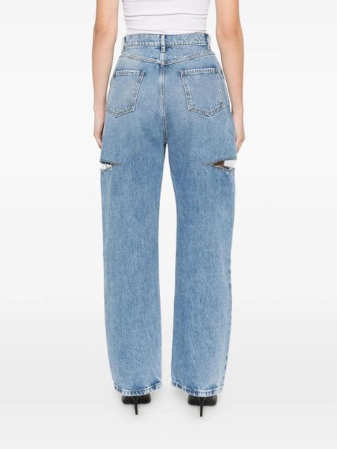 MM6 Maison Margiela cut-out denim jeans - Blue - zdjęcie produktu nr 2