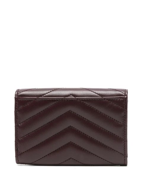 Saint Laurent chevron logo wallet - Red