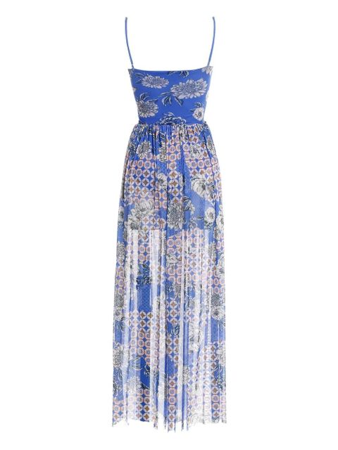 Agua By Agua Bendita Meeg Quilt maxi dress - Blue