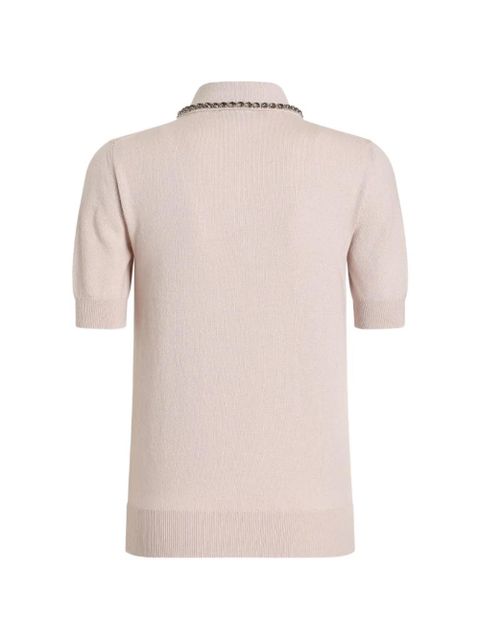 Dolce & Gabbana smooth cashmere polo top - Pink - zdjęcie produktu nr 2