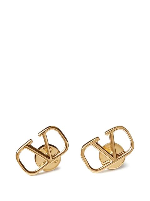 Valentino Garavani Vlogo Signature metal earrings - Gold - zdjęcie produktu nr 1