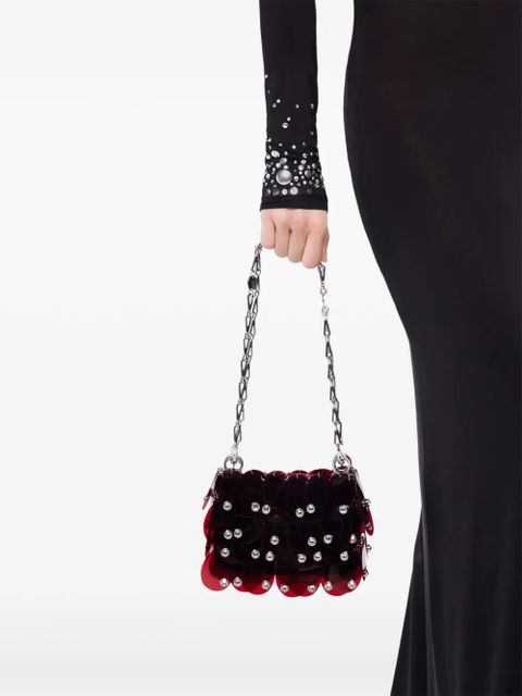 Rabanne chain-strap shoulder bag - Red