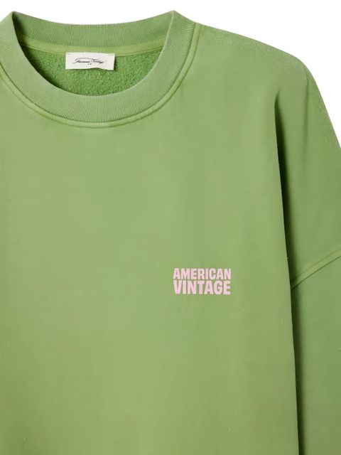 American Vintage Plizzy crew-neck sweatshirt - Green - zdjęcie produktu nr 2
