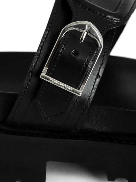 Zadig&Voltaire Ride leather sandals - Black