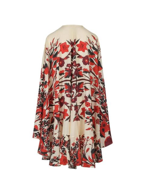 Johanna Ortiz Dream Orchard floral-pattern cape - Neutrals - zdjęcie produktu nr 2