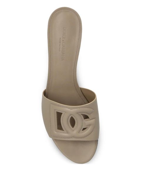 Dolce & Gabbana cutout block-heel sandals - Green