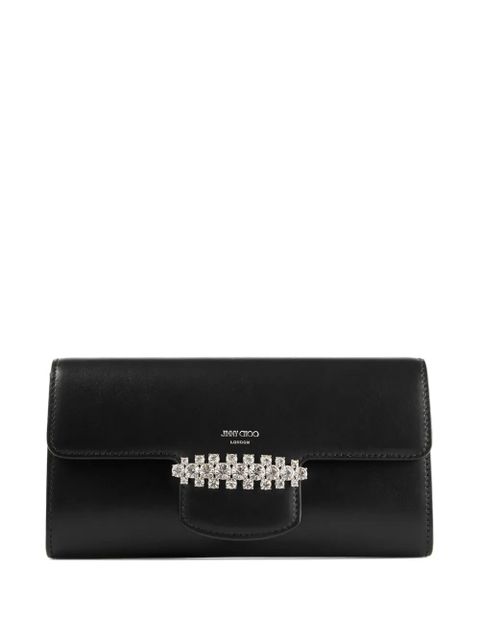 Jimmy Choo Bing crystal-embellished wallet-on-chain - Black - zdjęcie produktu nr 1
