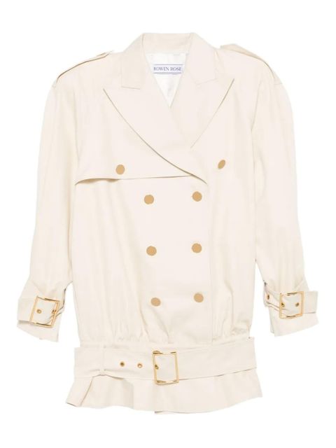 Rowen Rose double-breasted belted coat - Neutrals - zdjęcie produktu nr 1