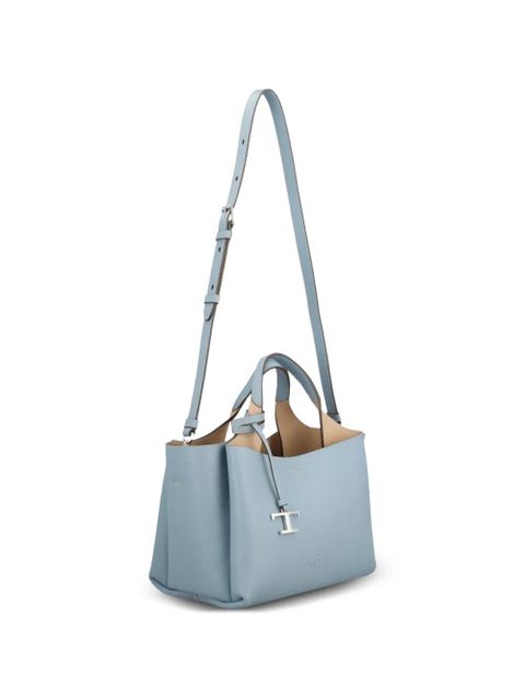 Tod's mini pebbled charm tote bag - Blue