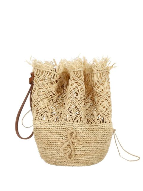 Ruslan Baginskiy fringed woven bucket bag - Neutrals - zdjęcie produktu nr 1