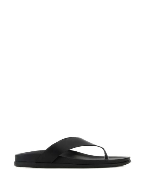 Ancient Greek Sandals Charys leather flat sandals - Black