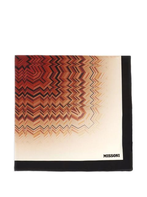 Missoni geometric patterned scarf - Brown - zdjęcie produktu nr 1
