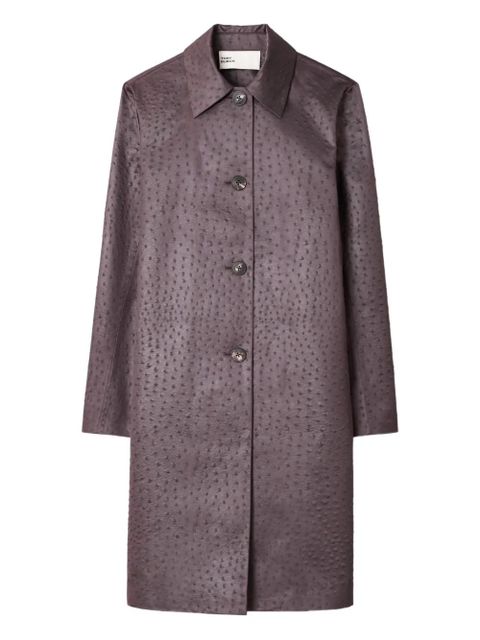 Tory Burch textured car coat - Purple - zdjęcie produktu nr 1